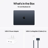 Apple MacBook Air 15.3" w/ Touch ID (2025) - Midnight (Apple M4 / 24GB RAM / 512GB SSD) - English