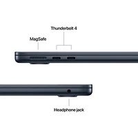 MacBook Air de 13,6 po avec Touch ID d'Apple (2025) - Minuit (M4 d'Apple/RAM Go/SSD Go
