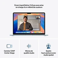 Apple MacBook Air 13.6" w/ Touch ID (2025) - Sky Blue (Apple M4 / 16GB RAM / 512GB SSD) - French