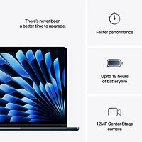 Apple MacBook Air 13.6" w/ Touch ID (2025) - Midnight (Apple M4 / 16GB RAM / 512GB SSD