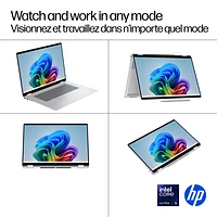 Portable Copilot+ PC 2-en-1 tactile de 16 po OmniBook 7 Flip de HP (Core Ultra 5-226v d'Intel/RAM 16 Go/SSD 512 Go)
