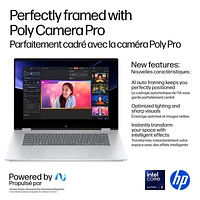 Portable Copilot+ PC 2-en-1 tactile de 16 po OmniBook 7 Flip de HP (Core Ultra 5-226v d'Intel/RAM 16 Go/SSD 512 Go)