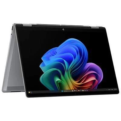 Portable tactile 2-en-1 de 14 po Omnibook X de HP - Aluminium argenté glacier (Ryzen AI 7 d'AMD/RAM 32 Go/SSD 1 To/ Windows 11 Famille)