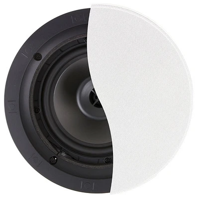 Haut-parleur encastrable au plafond de 6,5 po, 200 W CDT2650CII de Klipsch - Unité - Blanc