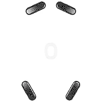 HyperX Glass Skates for HyperX Mouse (9A0Q9AA)