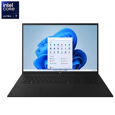 Portable 17 po Gram de LG - Noir volcanique (Core Ultra7 265V d’Intel/mémoire vive 16 Go/disque SSD de 1 To/Windows 11)