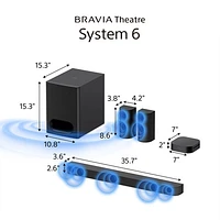 Sony BRAVIA Theatre System 6 HT-S60 5.1 Channel Dolby Atmos Home Theatre System - Only at Best Buy