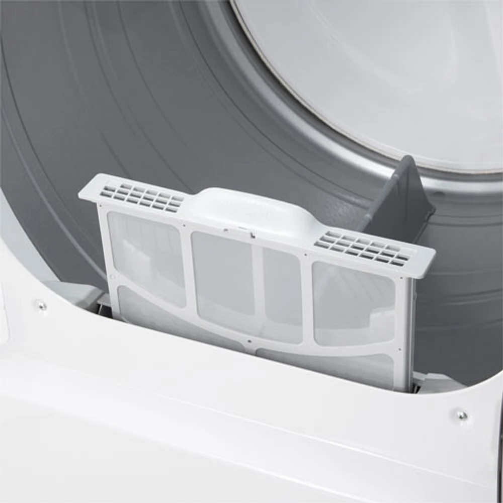LG 7.3 Cu. Ft. Electric Dryer with Sensor Dry (DLE8200W) - Alpine White