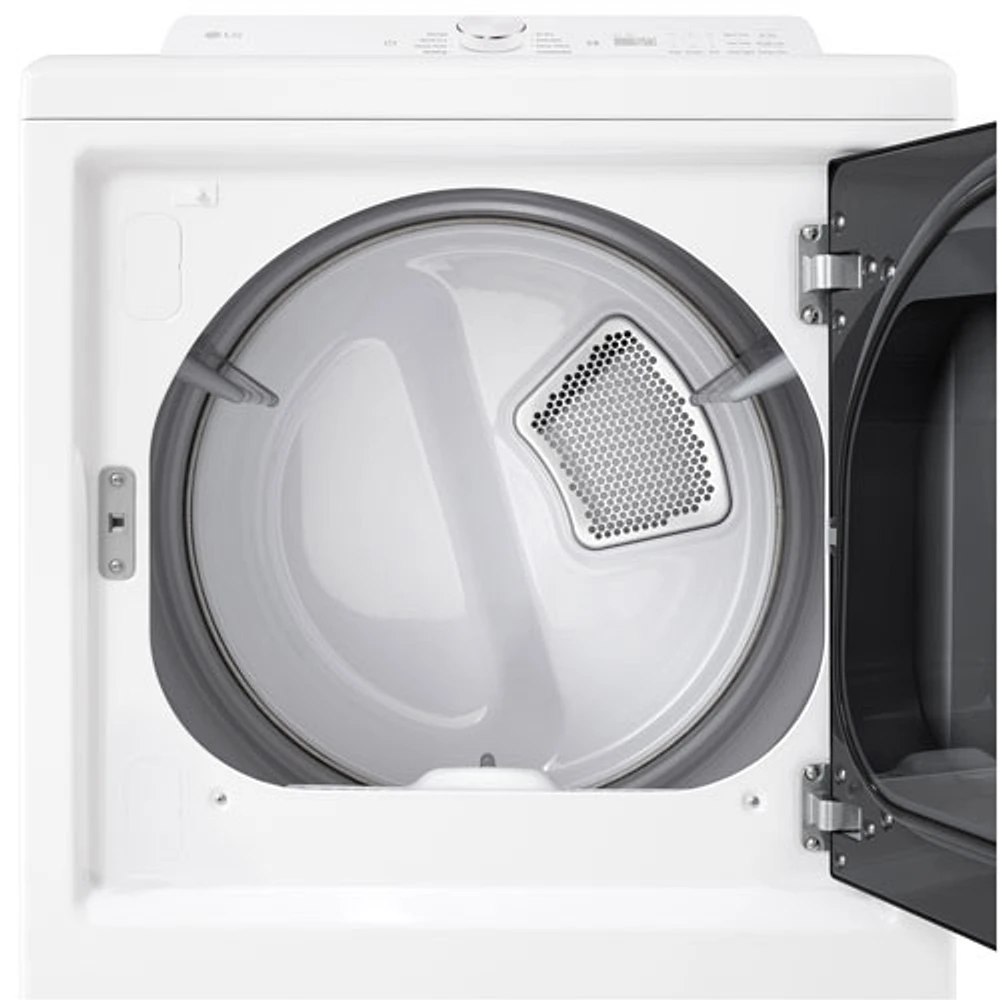 LG 7.3 Cu. Ft. Electric Dryer with Sensor Dry (DLE8200W) - Alpine White