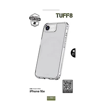 Tuff8 Rugged Fitted Hard Shell Case for iPhone 16e - Clear