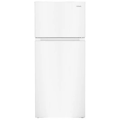 Boîte ouverte - Réfrigérateur à congélateur supérieur 16 pi³ 28 po de Frigidaire (FRTE1622AW) - Blanc