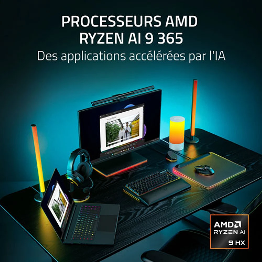 Portable de jeu de 16 po Blade de Razer - Noir (Ryzen AI 9 365 d'AMD/RAM 32 Go/SSD 1 To/RTX 5080)