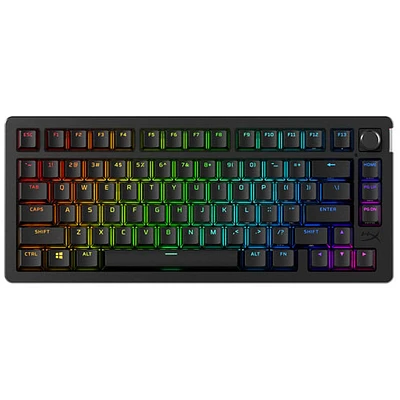 Clavier de jeu Bluetooth mécanique ergonomique rétroéclairé Alloy Rise 75 de HyperX
