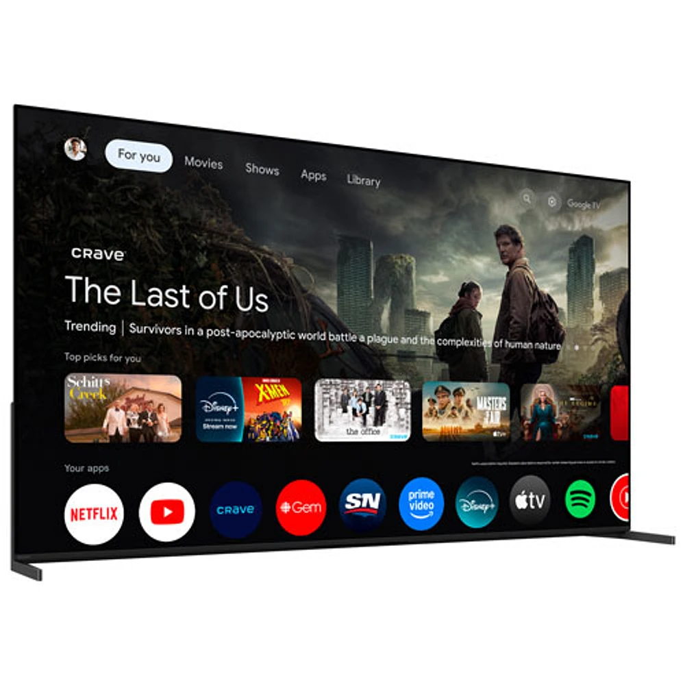 Téléviseur intelligent Google HDR DELO UHD 4K de 65 po BRAVIA 8 II série XR80M2 de Sony (K65XR80M2) - 2025