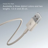 Beats By Dr. Dre 1.5m (4.9 ft.) USB-A to USB-C Woven Cable (MDGJ4LL/A) - Surge Stone