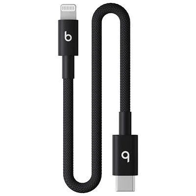 Câble tissé USB-C à Lightning de 0,2 m (0,65 pi) de Beats By Dr. Dre (MEQM4LL/A) - Noir éclair