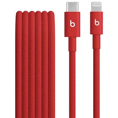 Câble tissé USB-C à Lightning de 1,5 m (4,9 pi) de Beats By Dr. Dre (MFEH4LL/A) - Rouge vif