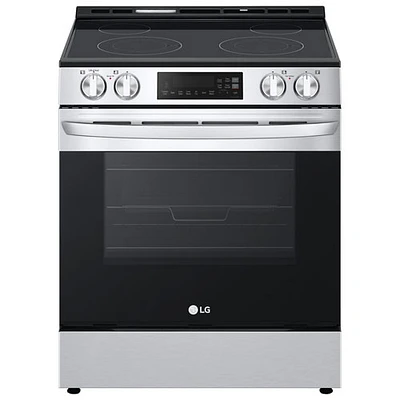 LG 30" 6.3 Cu. Ft. Fan Convection Slide-In Electric Air Fry Range (LSEL6332FC) - Stainless Steel