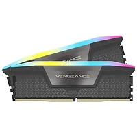 Mémoire DDR5 32 Go (2 x 16 Go) 6400MHz Vengeance RGB de Corsair pour PC (CMH32GX5M2B6400Z32)