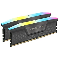 Mémoire DDR5 32 Go (2 x 16 Go) 6400MHz Vengeance RGB de Corsair pour PC (CMH32GX5M2B6400Z32)