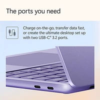Microsoft Surface Laptop 13" Copilot+ PC Laptop - Violet (Snapdragon X Plus/16GB RAM/512GB UFS) - EN