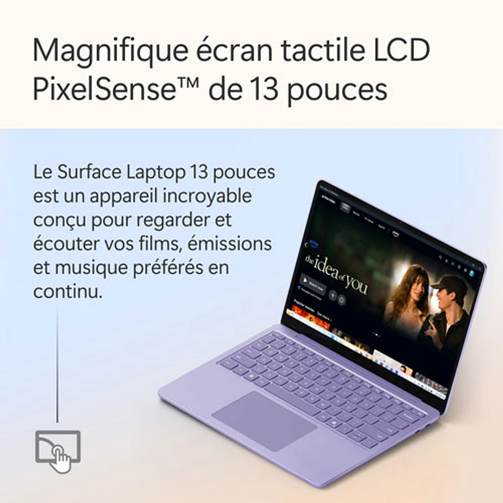 Microsoft Surface Laptop 13" Copilot+ PC Laptop - Violet (Snapdragon X Plus/16GB RAM/512GB UFS) - EN