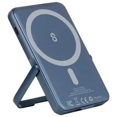 LOGiiX Piston Power 5000 mAh Power Bank with Wireless Charging - Midnight Blue