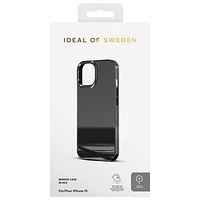 Étui rigide ajusté Mirror d'Ideal of Sweden pour iPhone 16e/15/14/16 - Noir réfléchissant