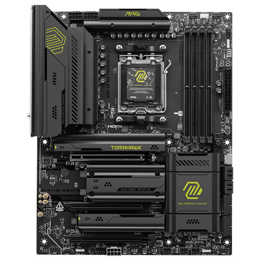 MSI MPG X870 Tomahawk WIFI ATX AM5 Motherboard for AMD Ryzen 9000/8000/7000 Series CPUs