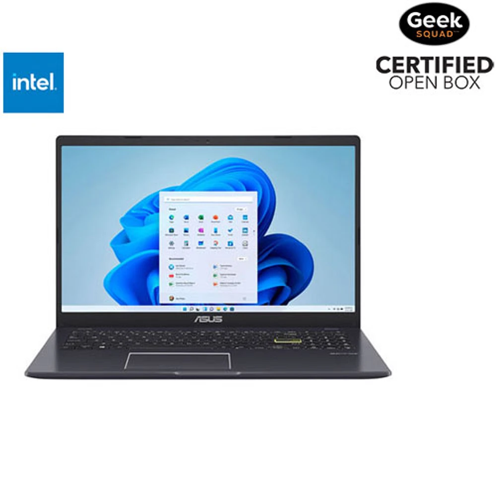 Boîte ouverte - Portable 15,6 po Vivobook Go 15 L510 d'ASUS avec processeur Celeron N4500 d'Intel/Mémoire vive de 4 Go/Disque SSD de 128 Go - Noir étoile