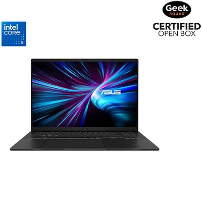 Boîte ouverte - Portable de jeu 16 po V16 d'ASUS avec processeur Core 5 210H d'Intel/Mémoire vive de 16 Go/Disque SSD de 512 Go/GeForce RTX 3050 - Noir mat