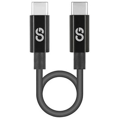 LOGiiX Sync & Charge Shortie 0.3m (1 ft.) USB-C to USB-C Cable - Black