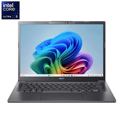 Portable Copilot+ PC de 14 po à IA Aspire d'Acer - Gris (Core Ultra 5 226V d'Intel/RAM 16 Go/SSD 512 Go/Windows 11)