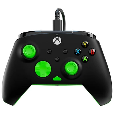 Manette avec fil Rematch Core de Turtle Beach pour Xbox Series X/S/Xbox One - Noir/vert