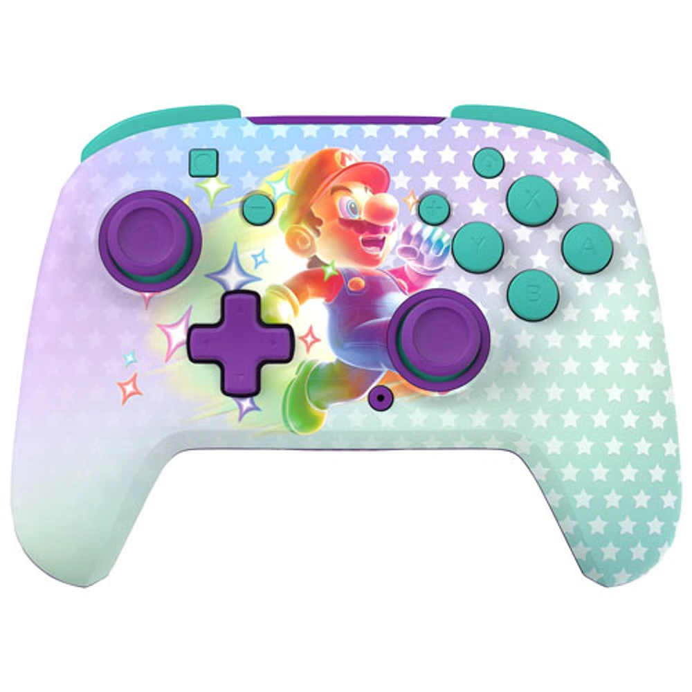 Manette de jeu sans fil phosphorescente Rematch de Turtle Beach pour Switch - Invincible Mario