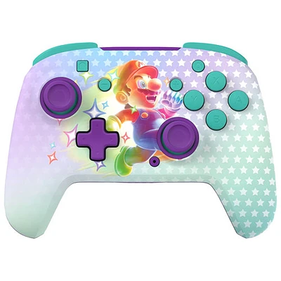 Manette de jeu sans fil phosphorescente Rematch de Turtle Beach pour Switch - Invincible Mario