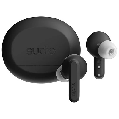 Écouteurs boutons 100 % sans fil à suppression du bruit A3 Pro Audio de Sudio - Noir