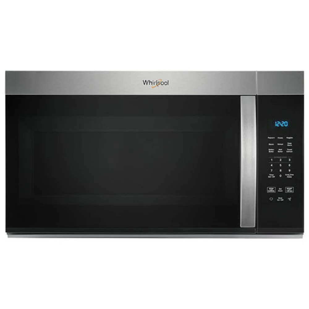 Boîte ouverte - Four à micro-ondes à hotte intégrée de Whirlpool - 1,7 pi³ - Acier inoxydable résistant aux traces de doigts