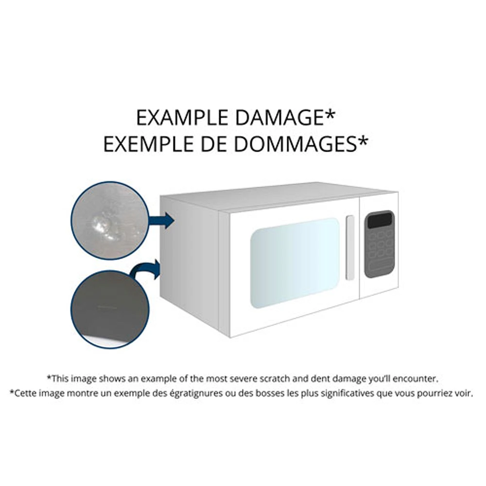 Boîte ouverte - Four à micro-ondes à hotte intégrée de Whirlpool - 1,7 pi³ - Acier inoxydable résistant aux traces de doigts