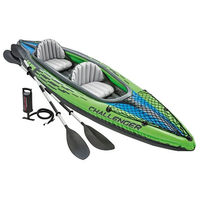 Kayak gonflable de 11,5 pi pour 2 personnes Challenger K2 d'Intex - Vert