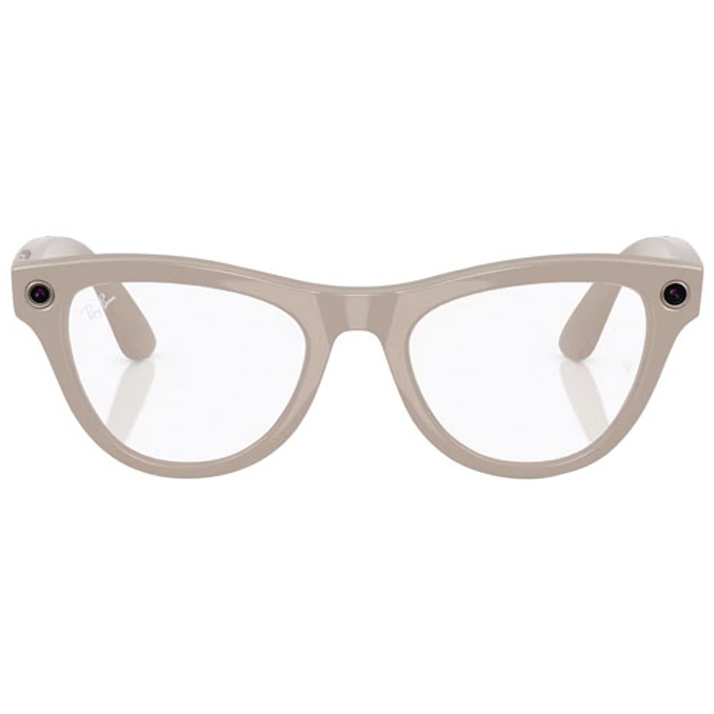 Lunettes Skyler de Ray-Ban | Meta avec IA, photo, vidéo, audio et messagerie - Transitions gris pâle