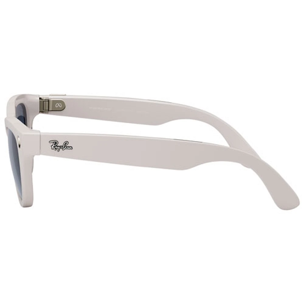 Lunettes Skyler de Ray-Ban | Meta avec IA, photo, vidéo, audio et messagerie - Transitions gris pâle