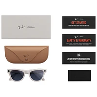 Lunettes Skyler de Ray-Ban | Meta avec IA, photo, vidéo, audio et messagerie - Transitions gris pâle