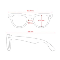 Lunettes Skyler de Ray-Ban | Meta avec IA, photo, vidéo, audio et messagerie - Transitions gris pâle