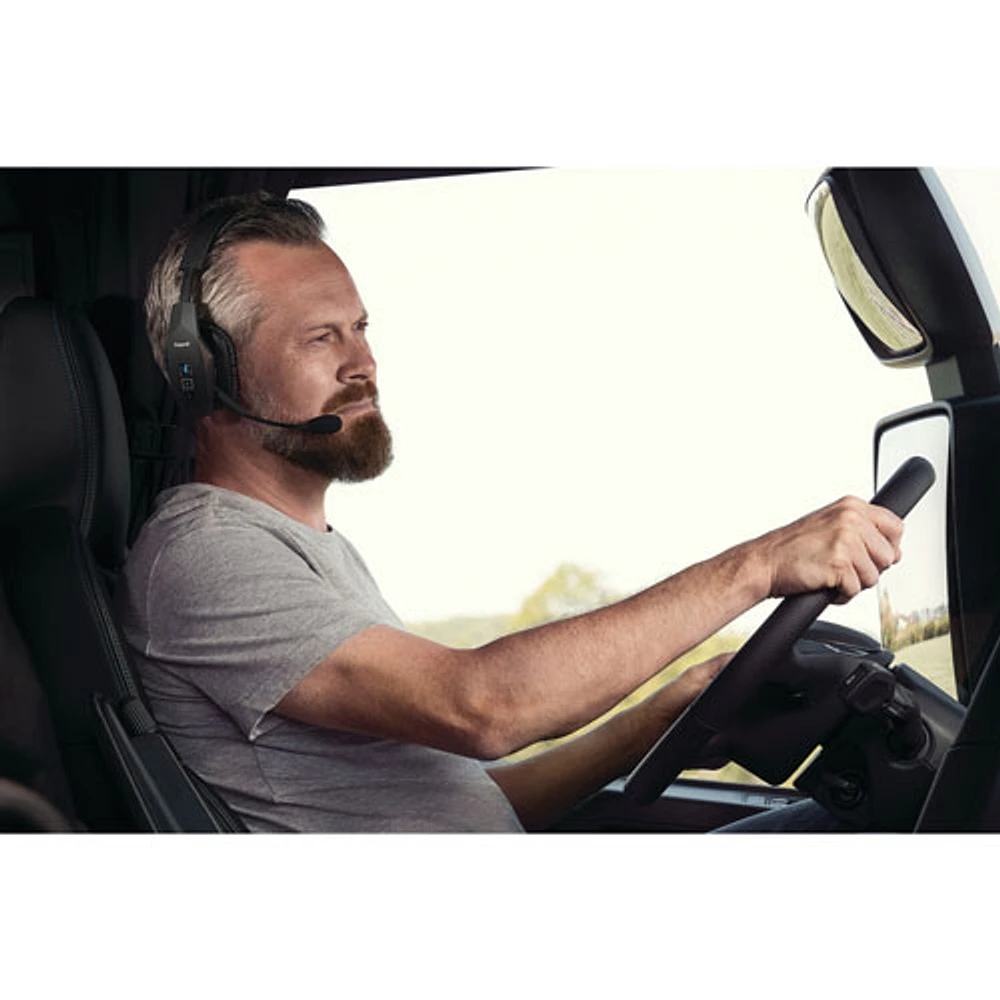 BlueParrott B550-XT Wireless Bluetooth Mono Headset with 96% Noise-Cancelling Microphone & Voice Control