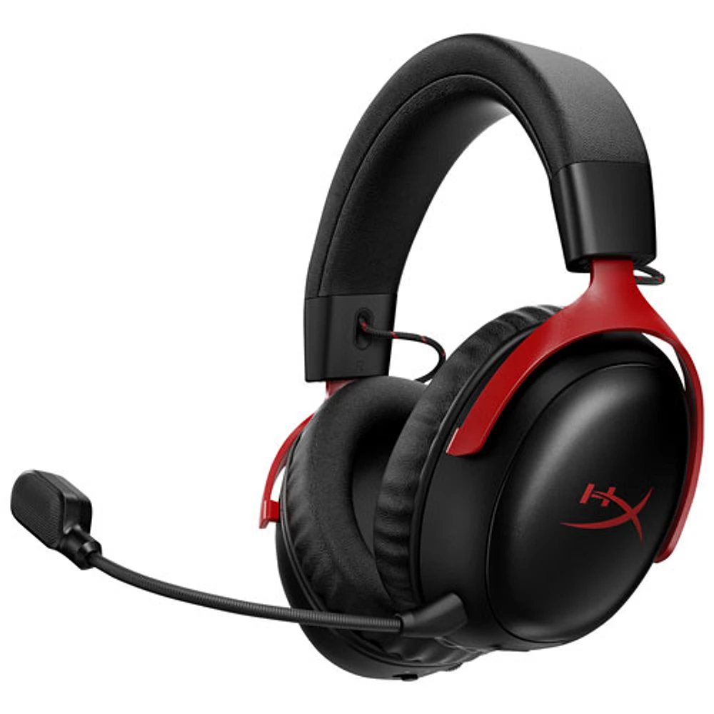 Casque de jeu multiplateforme sans fil avec microphone Cloud III S de HyperX - Noir/Rouge- Exclusivité de Best Buy