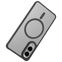 TUFF8 Glide Guard Fitted Hard Shell Case with Magsafe for Galaxy S25 Edge - Smoke Black