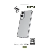 TUFF8 Fitted Hard Shell Case for Galaxy S25 Edge - Clear