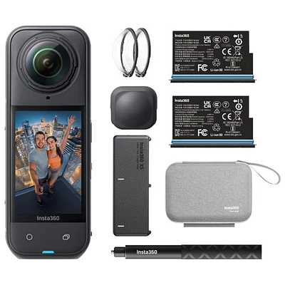 Insta360 X5 Waterproof 8k 360° Sports Camera Essentials Bundle