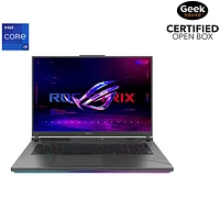 Boîte ouverte - Portable de jeu ROG Strix G18 de 18 po d'ASUS - Gris éclipse (Ci9-14900HX d'Intel/RAM 32 Go/SSD 1 To/RTX 4070/Windows 11 Pro)
